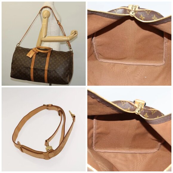 LOUIS VUITTON Monogram Keepall Bandouliere 55 Boston Bag - Picture 14 of 14